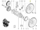 Volante do Motor para Renault Master 2.3 16V 2014 até 2025 - Cod. 123003319R